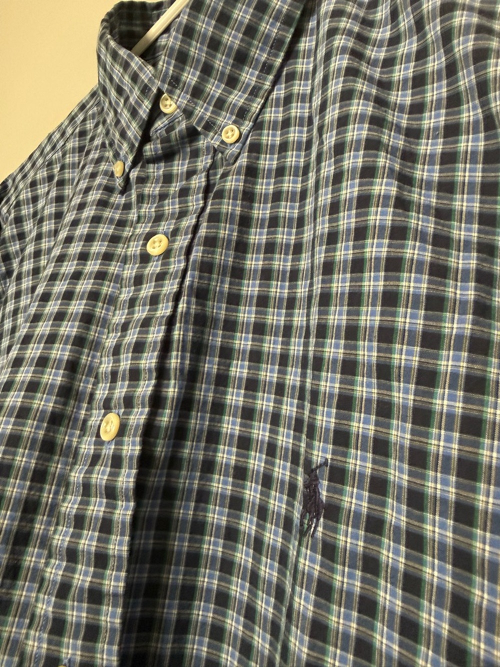 Ralph Lauren Polo Men's Blue Check Button-Down Shirt